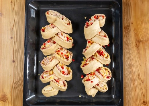 Gefülltes Partybaguette Schritt 3