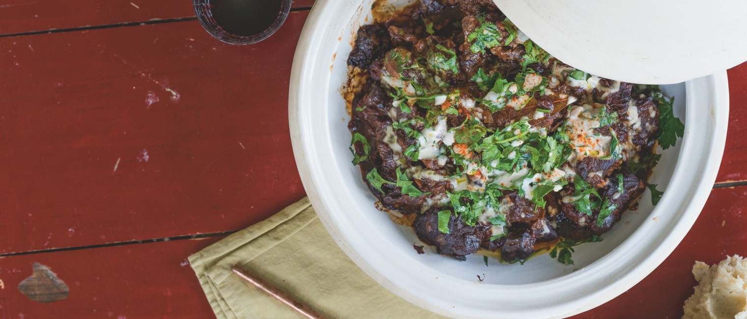 Tajine mit Rindfleisch und Dörrzwetschken, Haya Molcho 