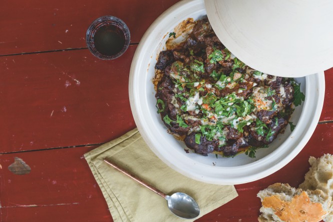 Tajine mit Rindfleisch und Dörrzwetschken, Haya Molcho 