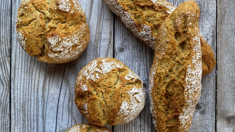 Buttermilchweckerl ohne Hefe, Backen mit Christina 