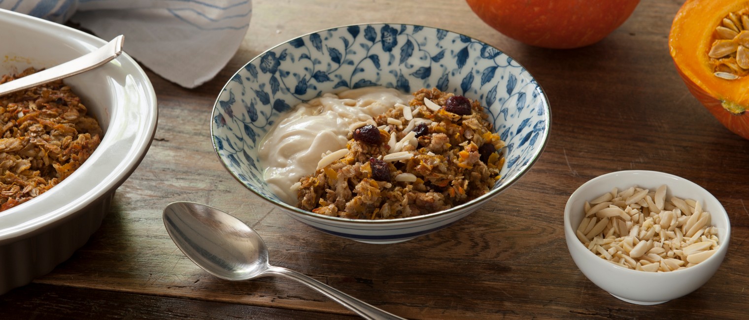 Gebackenes Kürbismüsli