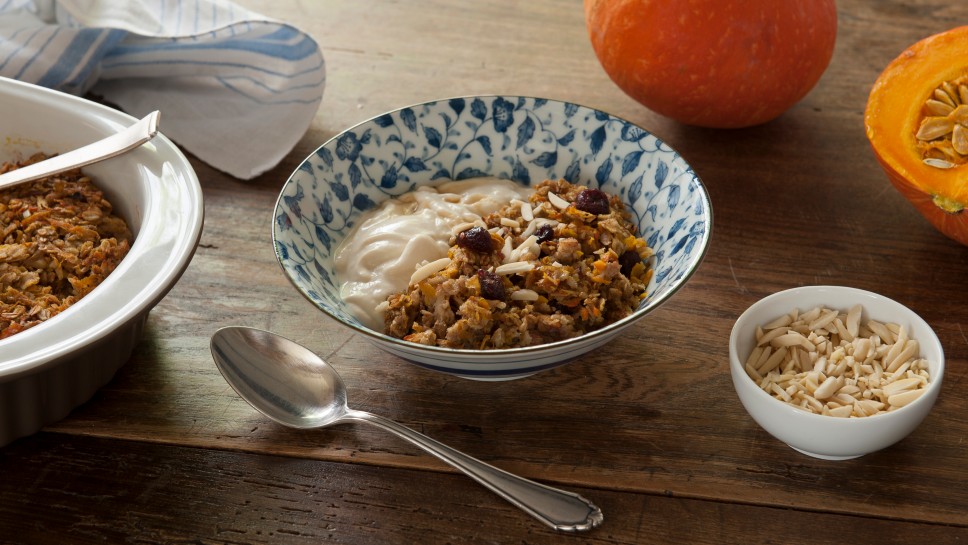 Gebackenes Kürbismüsli
