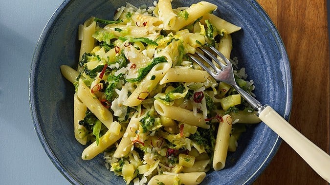 Bio Penne Mit Kohl Und Kartoffeln Rezept Spar Mahlzeit