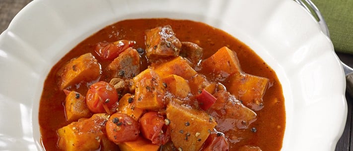 SPAR Mahlzeit! Kürbis-Kartoffelgulasch