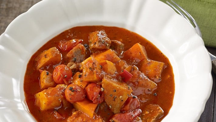 SPAR Mahlzeit! Kürbis-Kartoffelgulasch