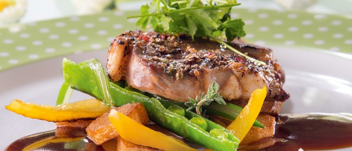 SPAR Mahlzeit! Rosa gegartes Lammrückensteak