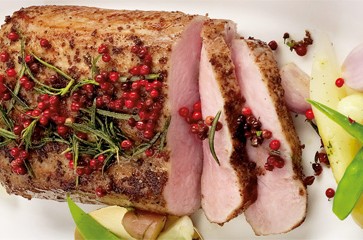 rosa geschmorter kalbsrucken rezept spar mahlzeit
