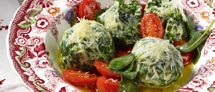 SPAR Mahlzeit Spinat Ricotta Knödel