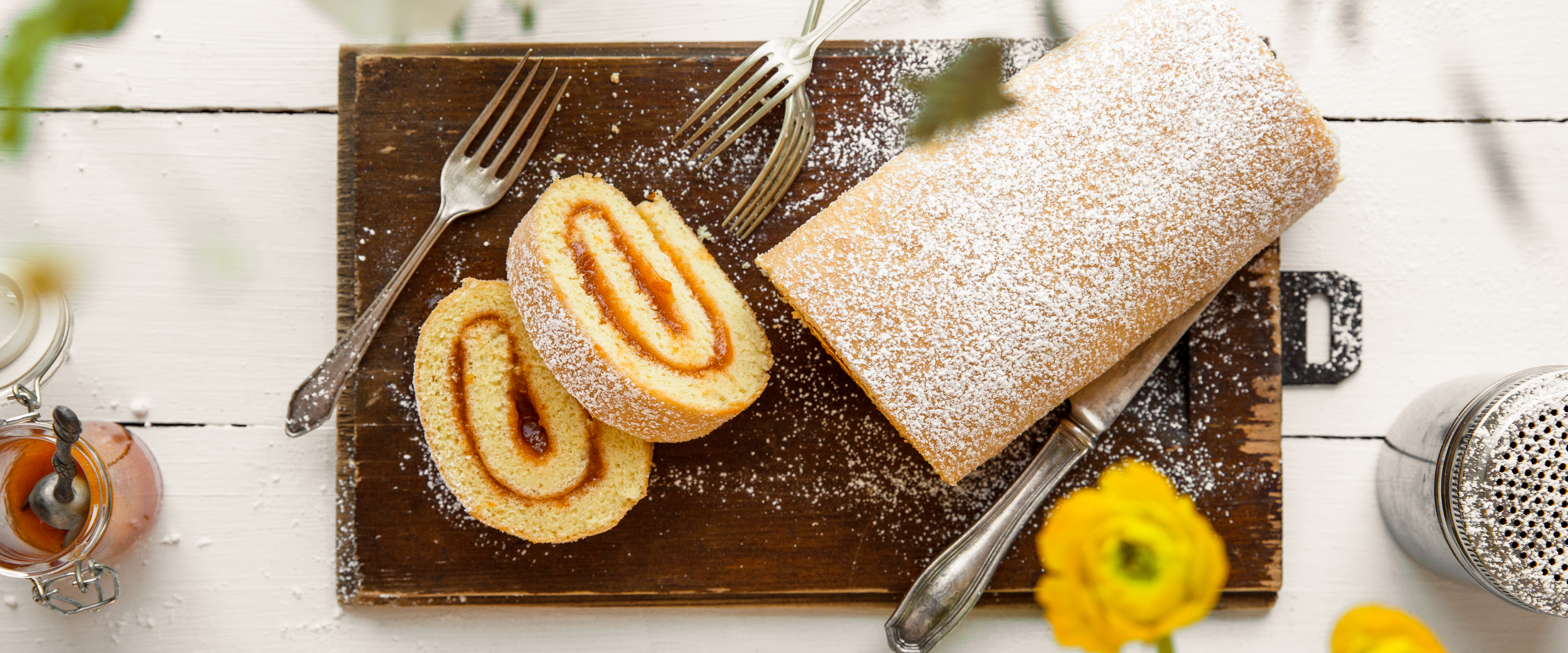 Biskuitroulade » Rezept mit Marmelade | SPAR Mahlzeit!