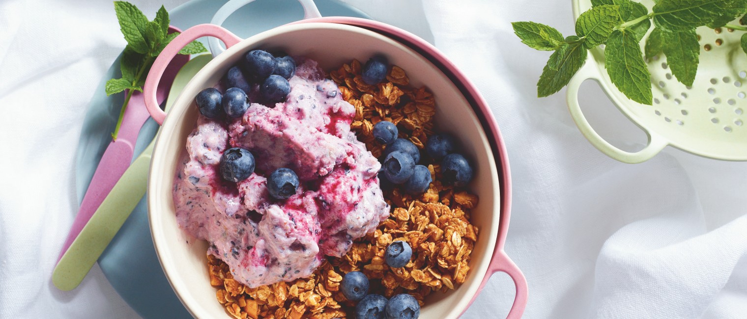 Nicecream mit Heidelbeeren