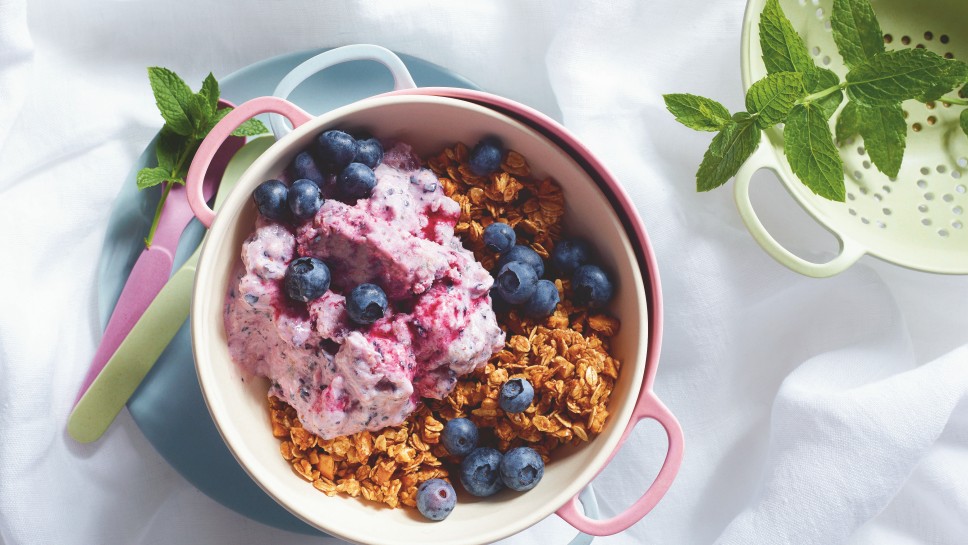 Nicecream mit Heidelbeeren