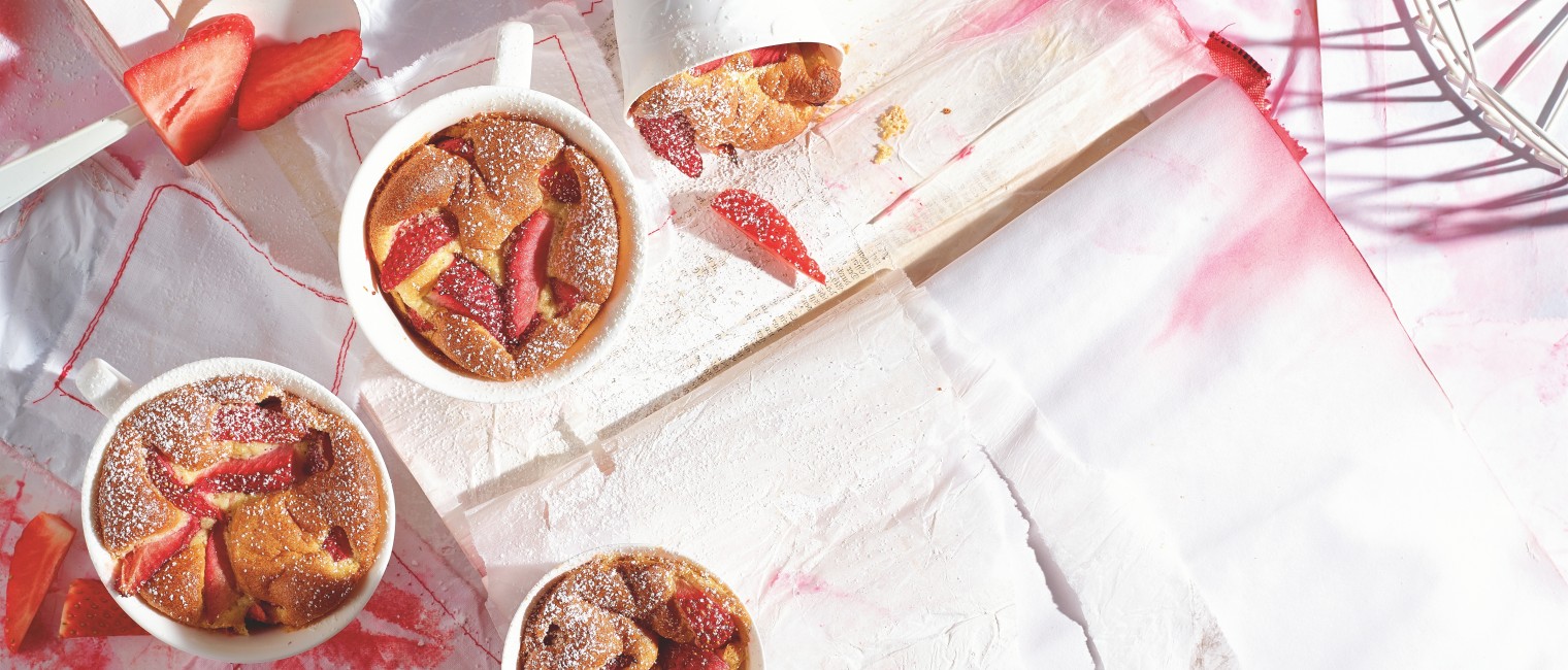 Erdbeeren-Marzipan-Auflauf