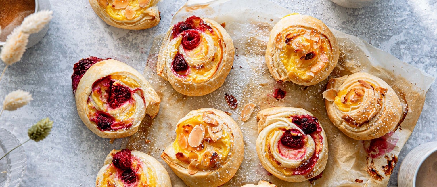 Puddingschnecken mit Blätterteig » Rezept | SPAR Mahlzeit!