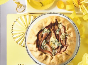 Galette mit Birne und Gorgonzola