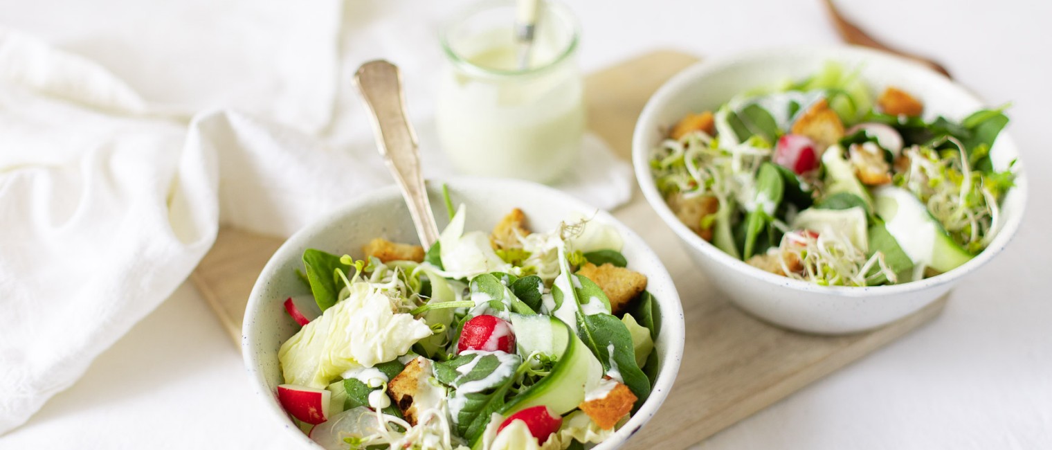 Frühlingssalat Vogerlsalat reloaded