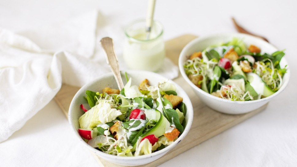 Frühlingssalat Vogerlsalat reloaded