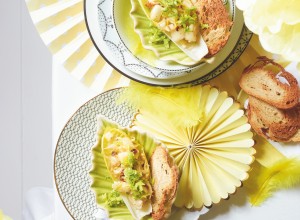 Birnensalat im Chicorée Blatt