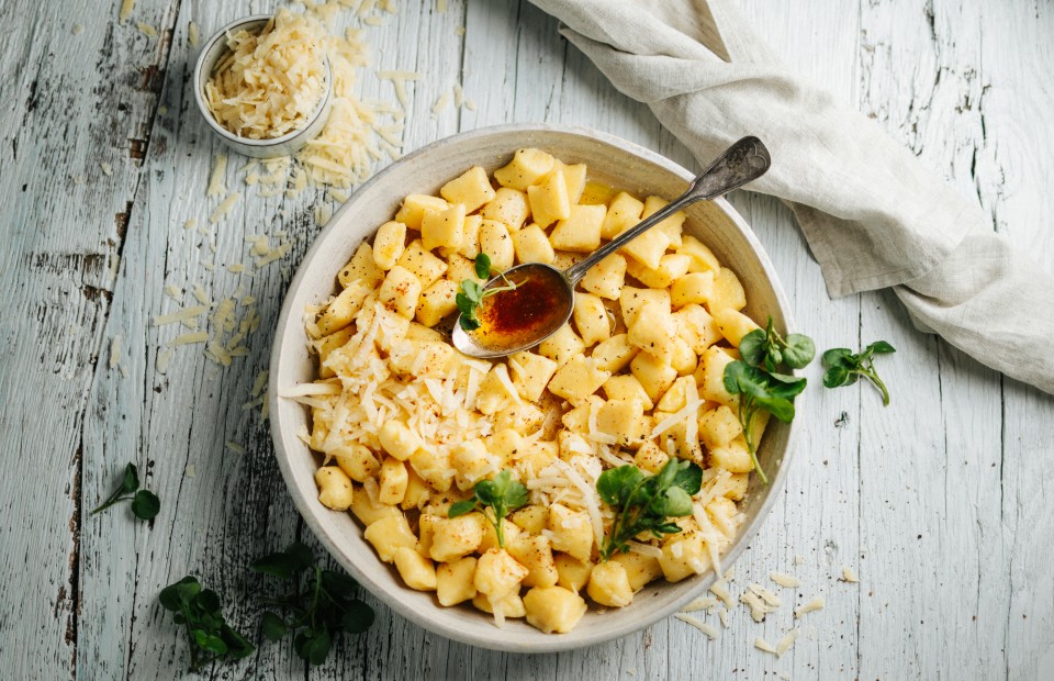 Gnocchi mit Butter und Parmesan