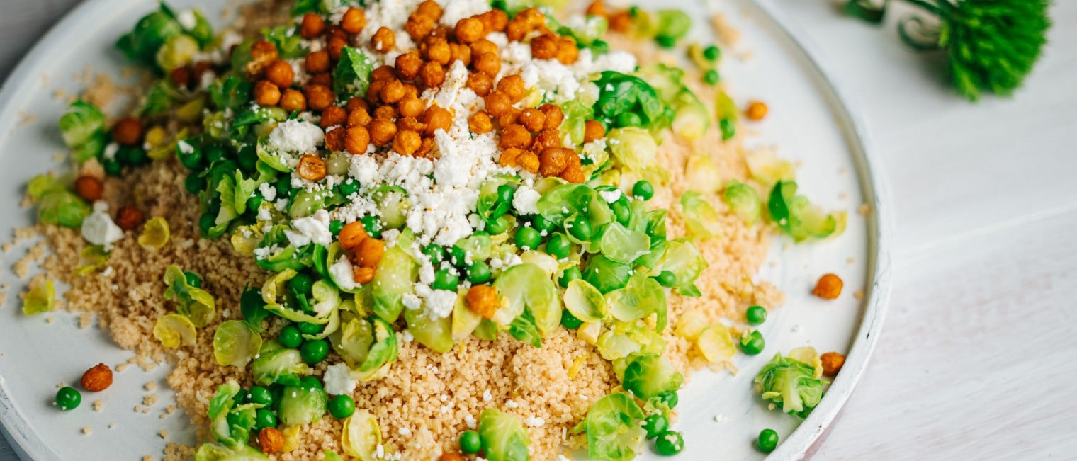 Zitronen-Couscous mit Cottage Cheese