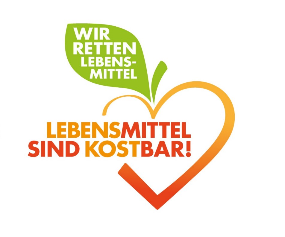 Lebensmittel sind kostbar! Wir retten Lebensmittel Logo