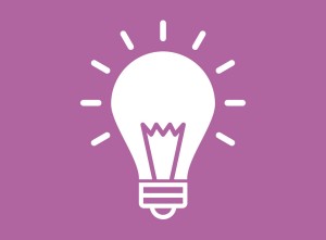 Konsumententipps Icon. Leuchtende Glühbirne