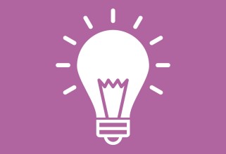 Konsumententipps Icon. Leuchtende Glühbirne