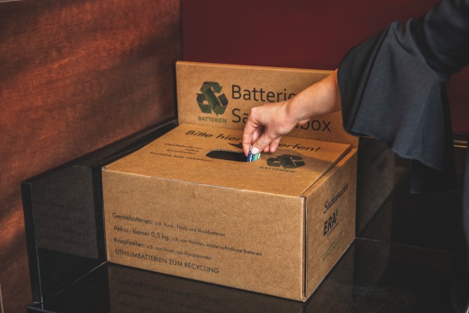 Batterien Sammelboxen