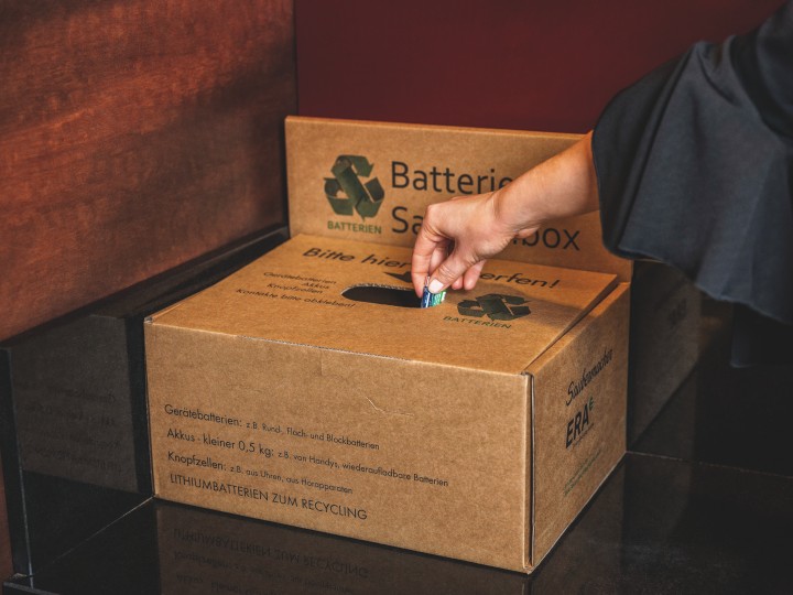 Batterien Sammelboxen