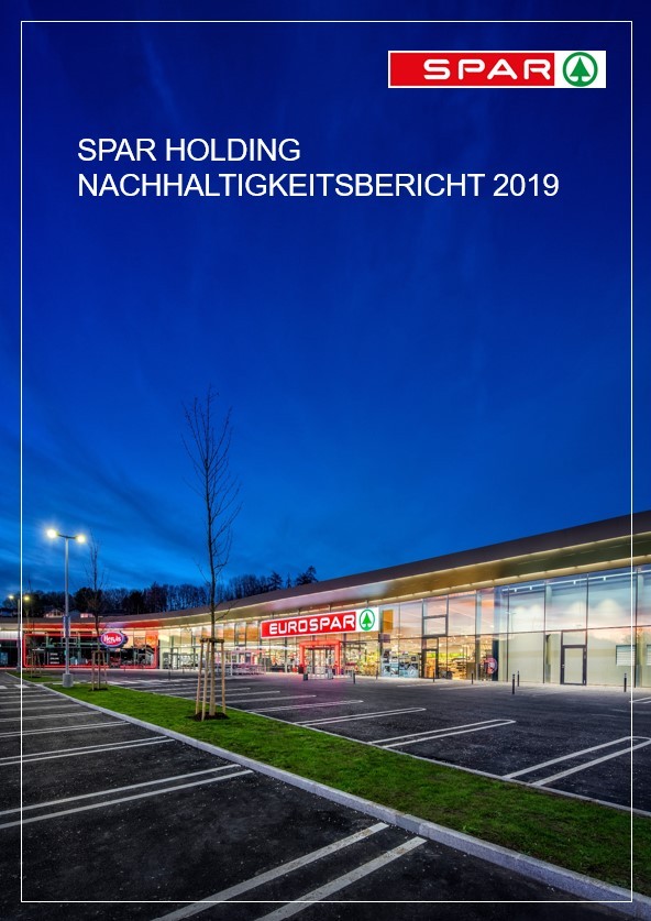 Titelseite des SPAR-Holding Nachhaltigkeitsberichts 2019