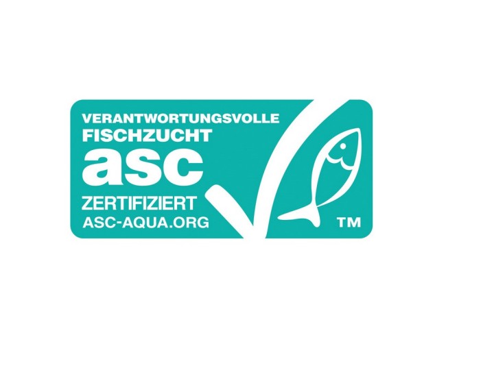 ASC Logo Querformat. Verantwortungsvolle Fischzucht