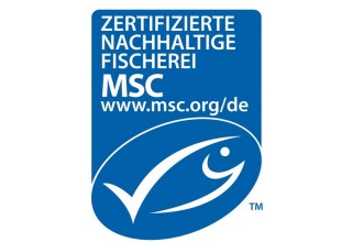 MSC Logo Hochformat. Zertifizierte nachhaltige Fischrei