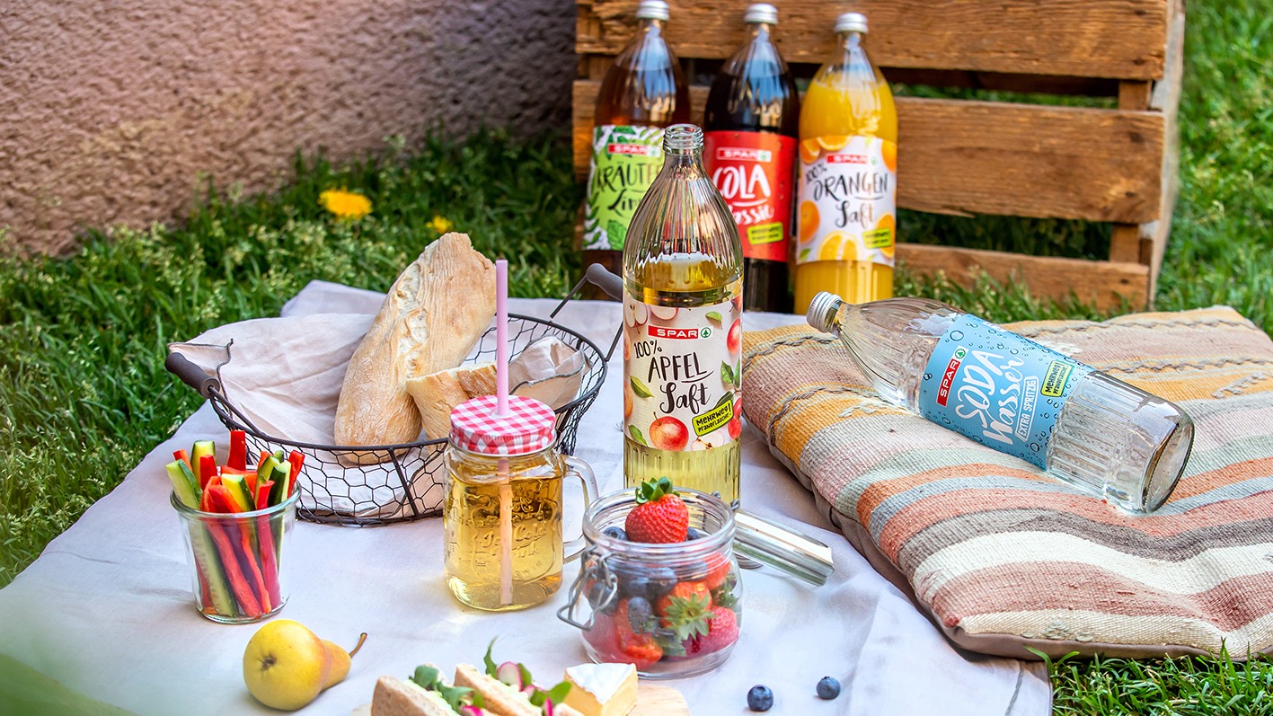 SPAR Mehrwegflaschen Picknick