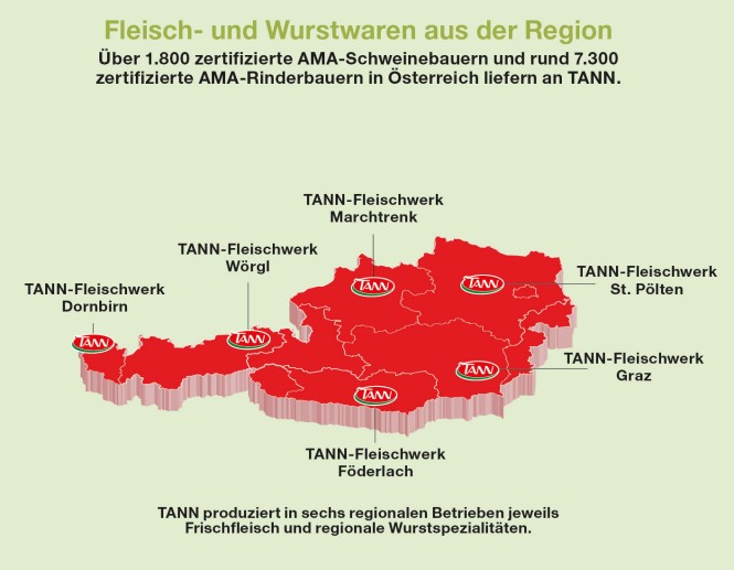 Landkarte Fleischkarte