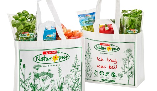 SPAR Natur*pur Tragetasche gefüllt