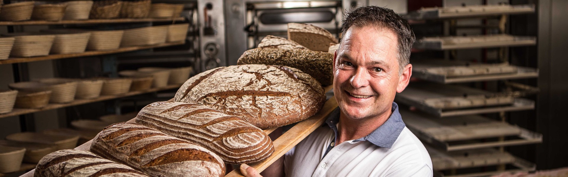 Franz Haimburger mit seinem Brot