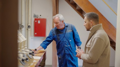 Manuel Tamegger mit Lieferanten