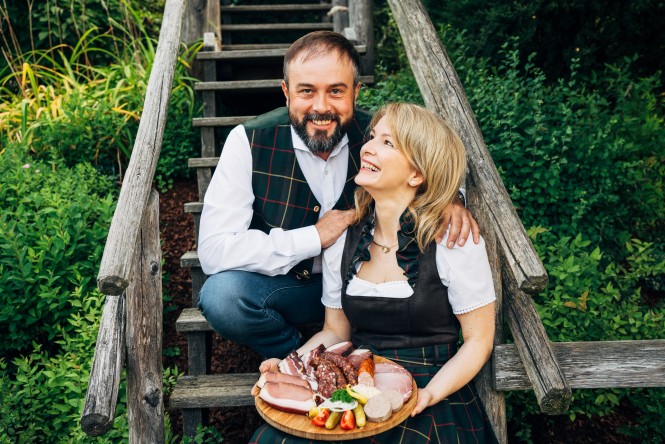 Molkeschwein Wilfried und Karoline Kogler vom Sonnleitn-Hof