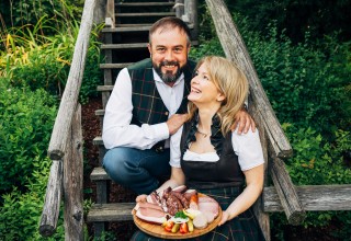 Molkeschwein Wilfried und Karoline Kogler vom Sonnleitn-Hof