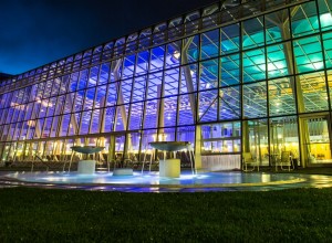 Außenaufnahme der Römertherme in Baden