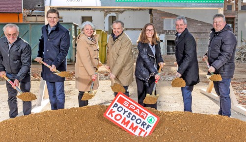 SPAR Spatenstich in Poysdorf SPAR Spatenstich in Poysdorf, am 10.12.2019 | (c) Johannes Brunnbauer