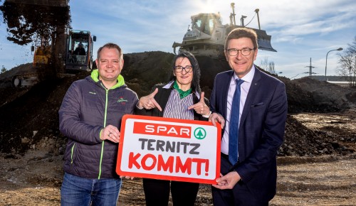 Spar Ternitz Spatenstich, am 10.03.2023 | (c) Johannes Brunnbauer