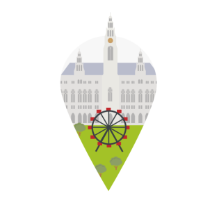 Wien Illustration Standort