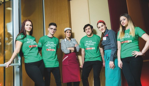 SPAR-Lehrlinge Portrait von insgesamt sechs Lehrlingen