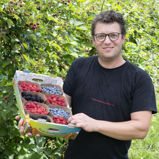 Beerenlieferant Stefan Mair