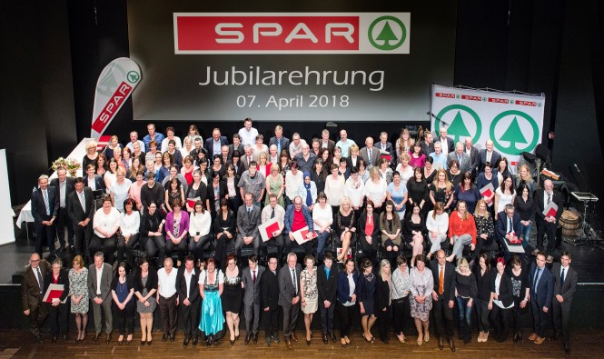 © 2018 MEDIArt | Andreas Uher; SPAR Vorarlberg, Jubilarehrung, Spannrahmen, Hard