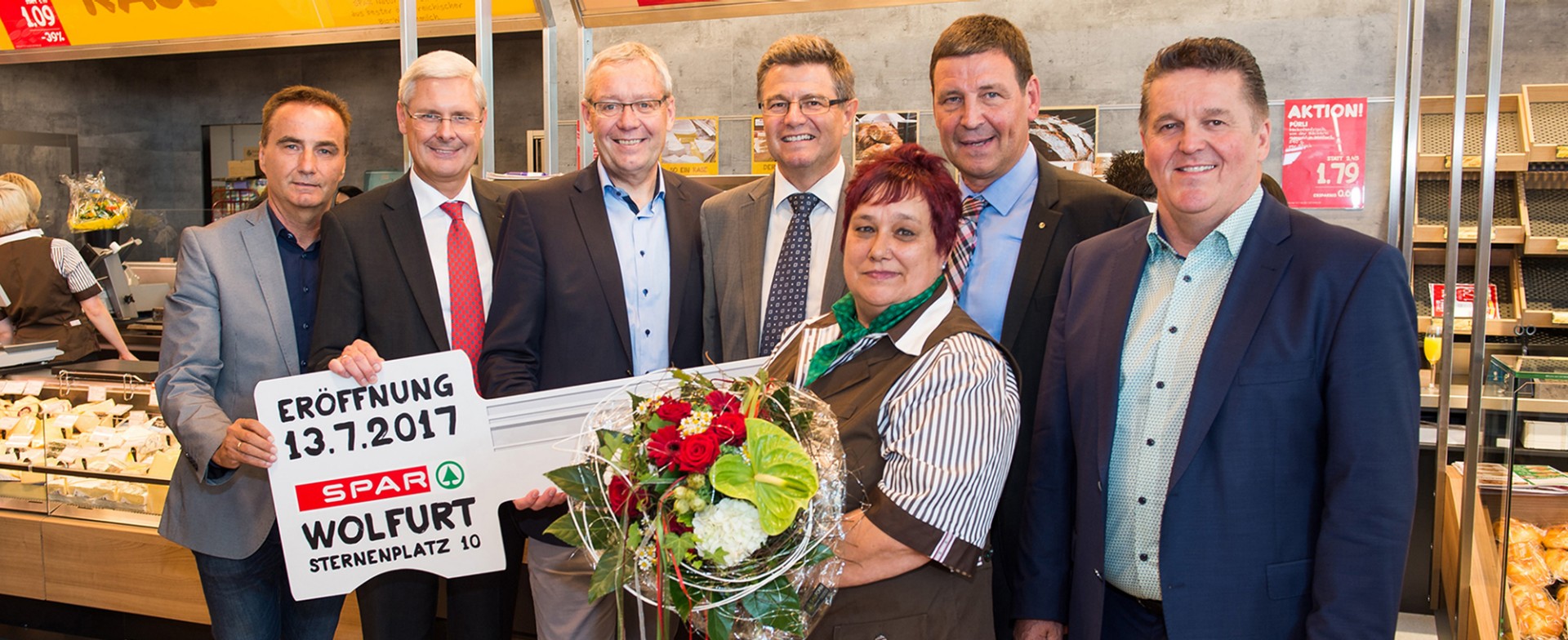 © MEDIArt | Andreas Uher; Spar Vorarlberg, Spar Markt Walfurt, Eröffnungsfeier, Teamaufnahmen, Spendenübergabe, Schlüsselübergabe