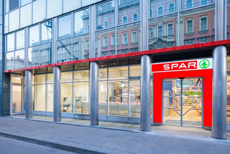 Außenaufnahme der Spar Filiale Mariahilferstraße 176