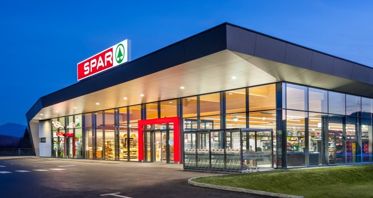 Architekturfoto vom SPAR-Supermarkt Grafenstein