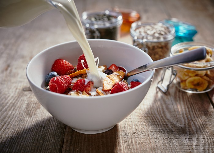 Müsli mit Milch