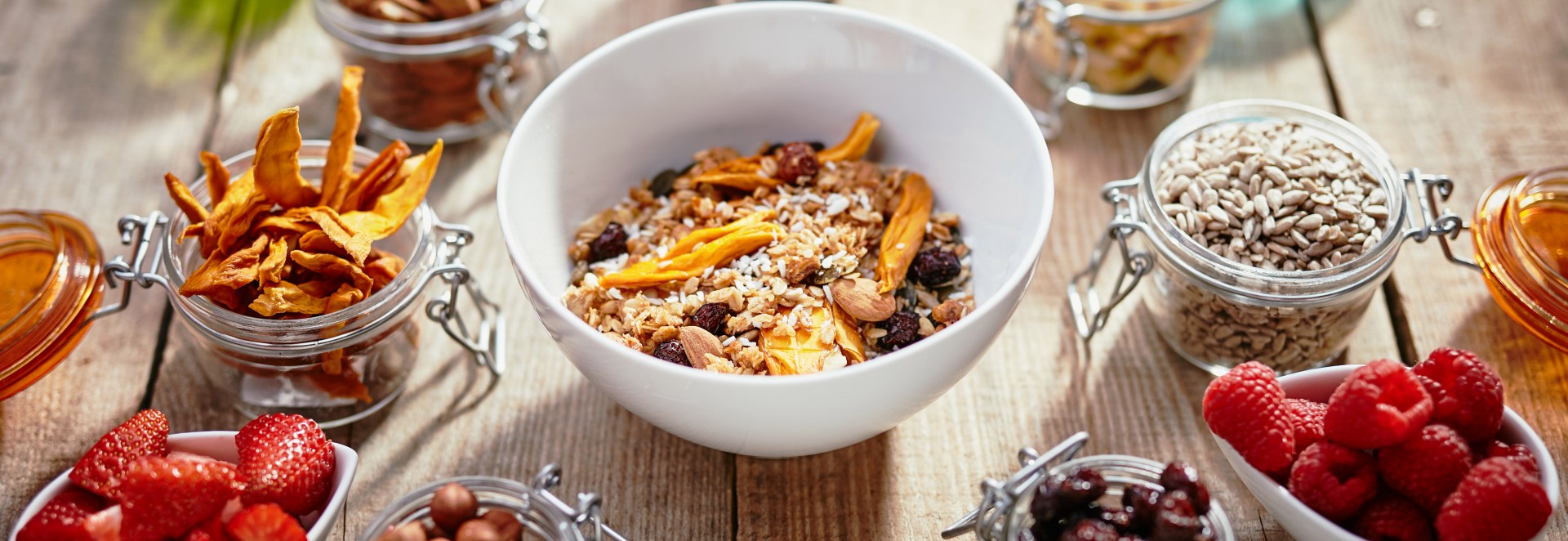 Müsli mit Toppings/Obst